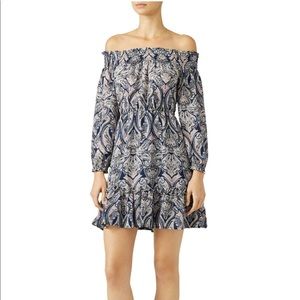 Cupcakes and Cashmere- Off  Shoulder Paisley dress